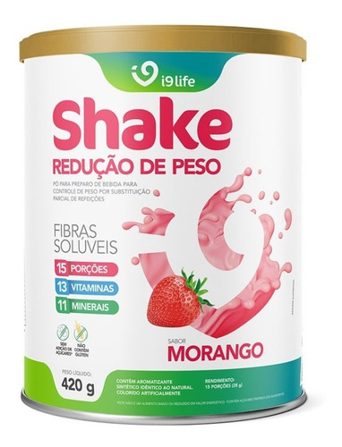 Shake Redução De Peso Sabor Morango 420g I9life