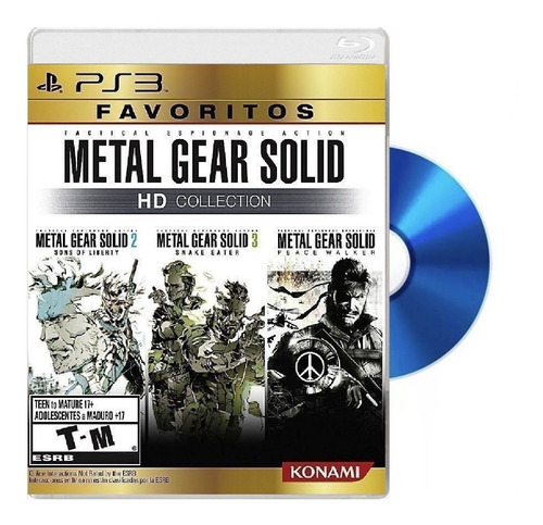 Metal Gear Solid Hd Collection Ps3 Disco  Fisico Sellado 