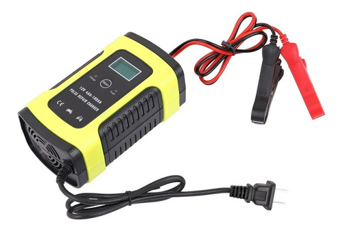 Cargador Batería 12v Carro Moto Medidor De Voltios Amperios