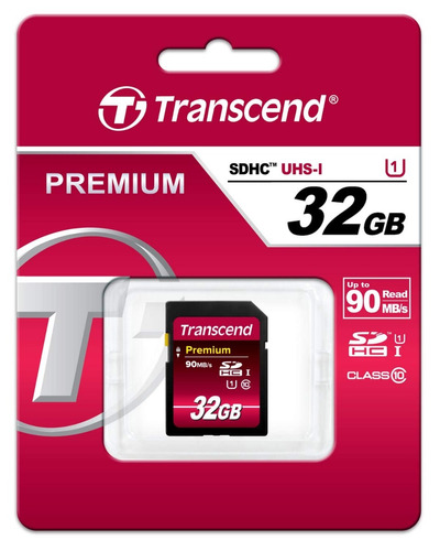 Tarjeta Memoria 64 Gb Transcend Sdhc 90 Mb/s Premium