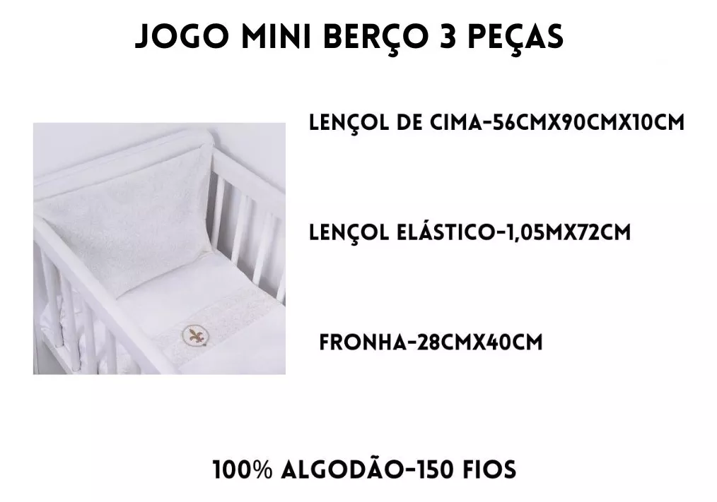 Segunda imagem para pesquisa de lençol mini berço