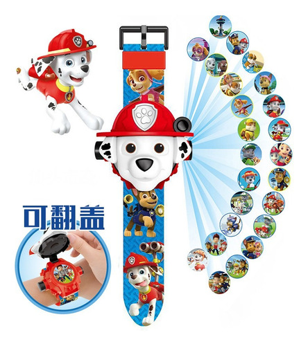 Reloj Proyector Paw Patrol Patrulla Sorpresa De Cumpleaños