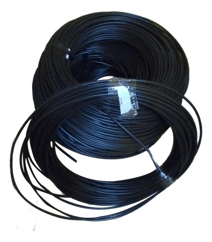 Cable Concentrico Aluminio 6+6mm 60 Metros Juliluz Cubierta Negro