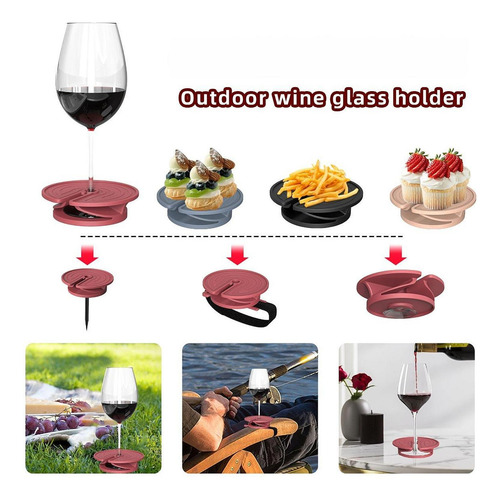 Topper De Vidro De Vinho Topper Plate Wine Glass Preto