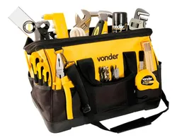 Comprar Bolsa Mala Para Ferramentas Em Lona 400 Mm Bl-016 Vonder Cor Amarelo/Preto no Mercado Livre