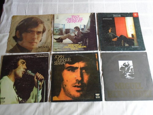 Lote De 6 Discos De Vinilo De Joan Manuel Serrat - Oferta!