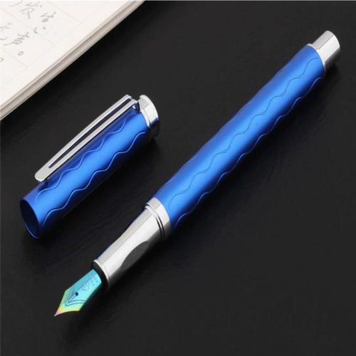 Bolígrafo Tipo Fuente Recargable, Mxlbm-005, 1pza, 0.5mm, 5m Tinta Cian Exterior Cian