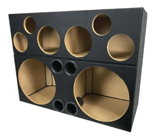 Caixa Vazia P/ 2 De 15 + 2 Driver + 2 Tweeter + 2 Médios