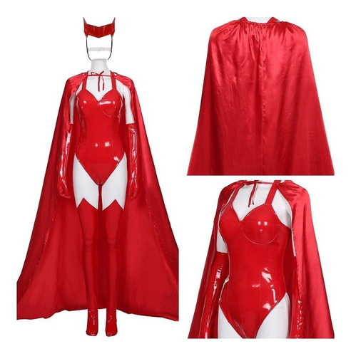 Disfraz De Wandavision Sexy Wanda Maximoff Para Cosplay