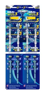 Kit Gillette Maquinitas 12 Und Prestobarba 3 + 12 Ultragrip