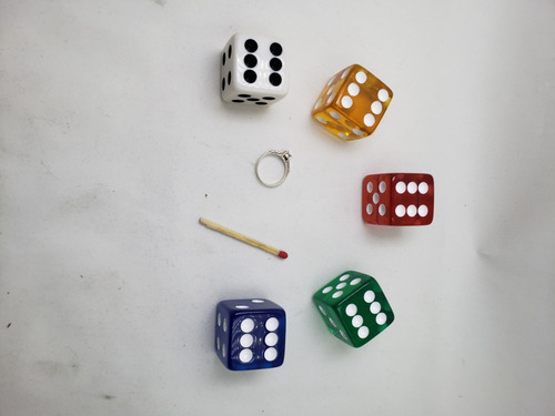5 Dados 2,6 Cm Lindos!