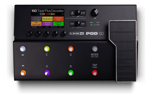 Pedal de efecto Line 6 POD Go  negro