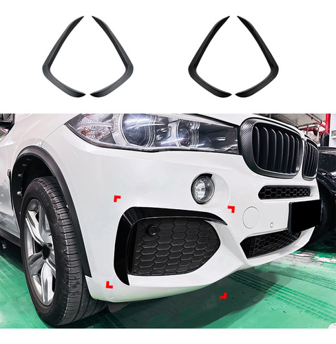 P6car Front Bumper Lip Side Spoiler Fog Lamp Frames Cover Fo