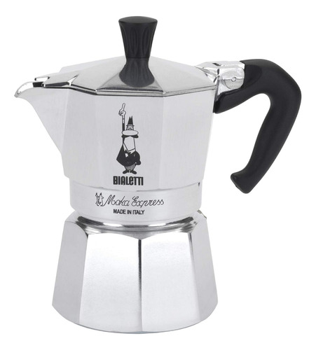 Cafetera Bialetti Moka Express Stovetop  3 Tazas  Aluminio P