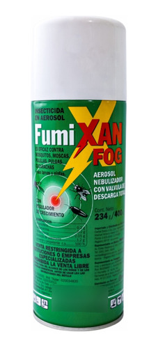 Insecticida Aerosol Nebulizador Ambiental Fumixan Fog 400 Cc