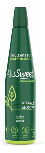 Stevia Y Alulosa Gotas 180 Ml. Biofoods. Agro Servicio.