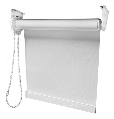 Cortina Roller Blackout Palmer 120x110 Cm Liso 3 Colores Blanco