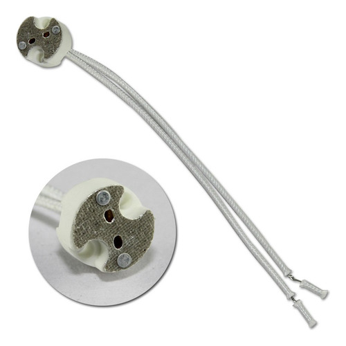 Conector De Alambre Cerámico Mr16 De 12 V De Bajo Voltaje Pa