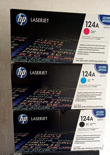 Toner Hp 124 Negro,cyan,magenta Originales