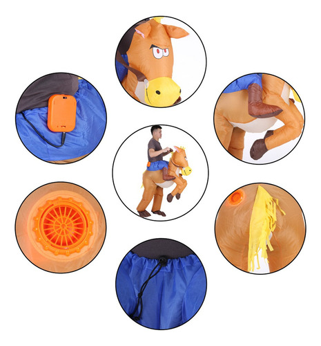 Traje Inflable Traje Operado Por Jinete Con Ventilador De Ba