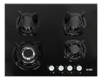 Comprar Encimera Vidrio Templado Sole A Gas 60cm Solco034 Color Negro