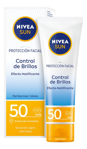 Nivea Sun Toque Seco Protección Solar Facial 50ml Fps50+ 