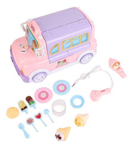 Set De Juego Ice Cream Truck, Bonito Diseño De Dibujos Anima