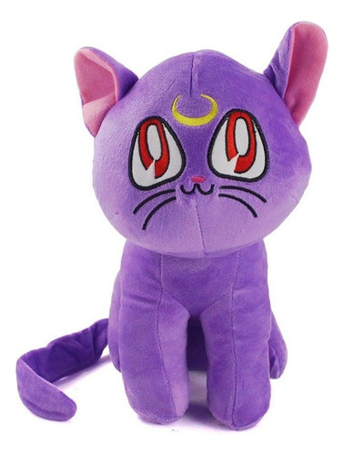 Sailor Moon Purple Luna Cat Peluche Muñeca Cumpleaño Regalo