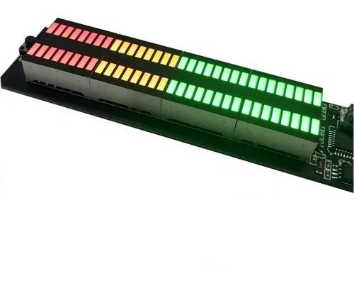 Vu Indicador Nível De Áudio Bargraph Música 32 Leds Montado