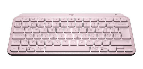 Imagen 1 de 5 de Logitech Master Series MX Keys Mini - Rosa - Blanco - QWERTY - Portugués Brasil