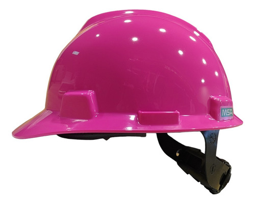 Casco De Seguridad Msa Rosa Tipo Cachucha Suspensión Matraca Color Rosa Chicle