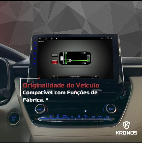 Kit Multimídia Corolla/cross 2020 A 2023 10p +carplay 4+64gb