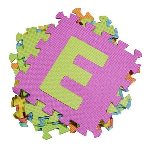 Alfombra Puzzle Goma Eva Letras 10 Piezas Infantil