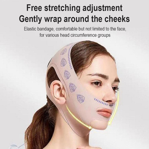 Cinturón De Estiramiento Facial Con Vendaje Adelgazante Doub