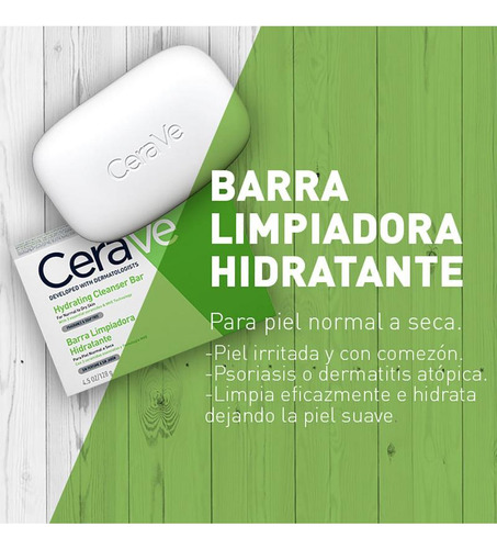 Barra Hidratante Limpiadora Cerave 128gr Súper Oferta