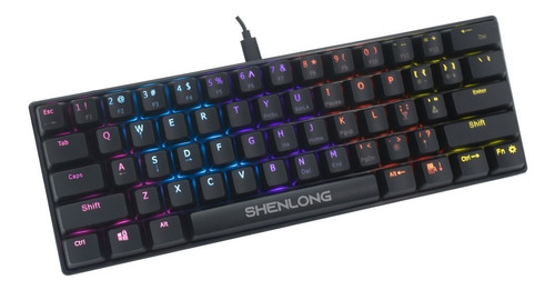 Teclado Shelong Umk6100sb Ultra Compacto Prof./usb/luminoso