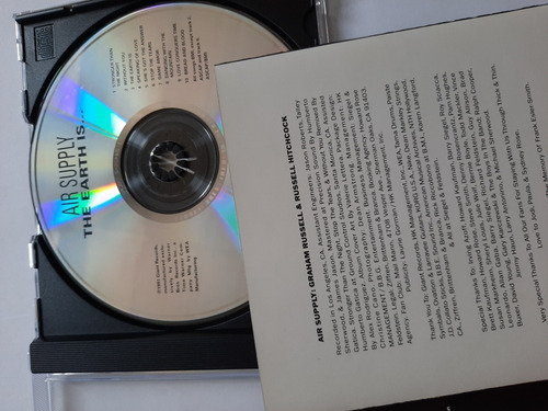 Air Supply - The Earth Is... Cd - Made In Usa