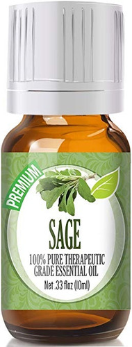 Sage 100% Puro, Mejor Grado Terapéutico Aceite Esencial - 10