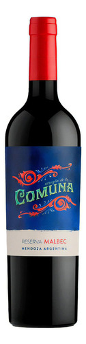 Vinho Argentino Comuna Reserva Malbec 750ml