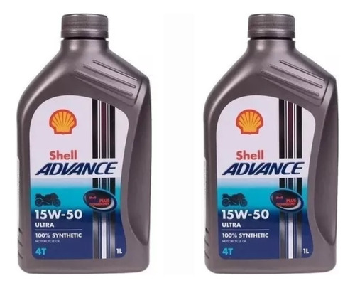 Aceite Shell 15w50 4t Advance Ultra Sintetico 1 L X2un