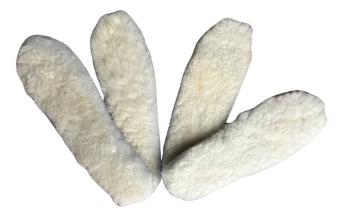Kit Com 2 Pares De Palmilha De Lã Natural - Envio Imediato
