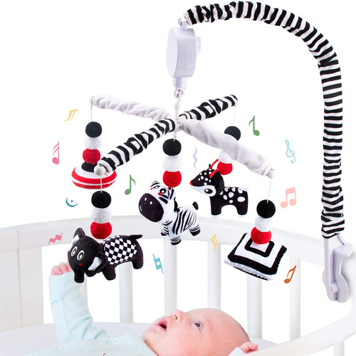 Teytoy My First Baby Crib Mobile, Mvil De Beb Blanco Y Negro