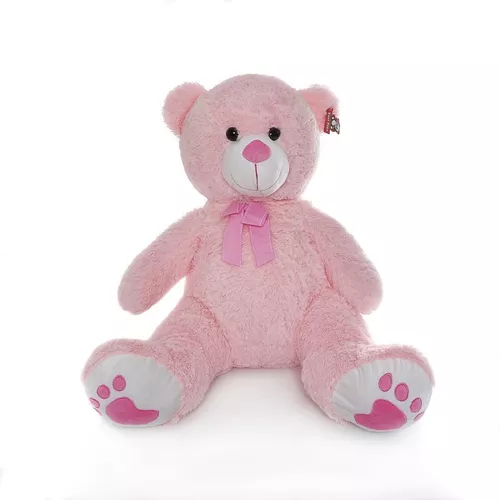 Oso De Peluche Gigante Rosa 1,3 Grande Suave Regalo Original