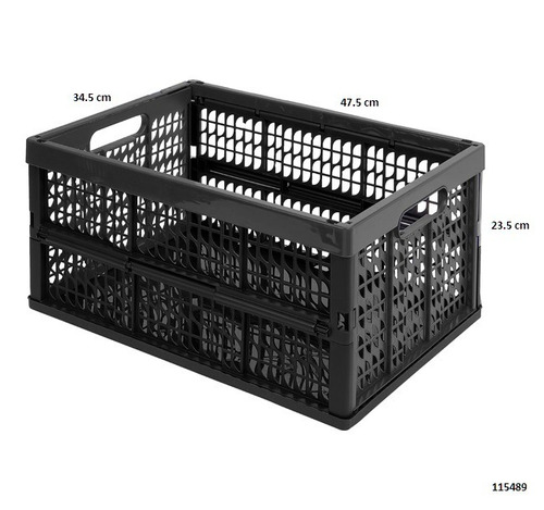 Caja Abatible Colapsable Plastico Negro