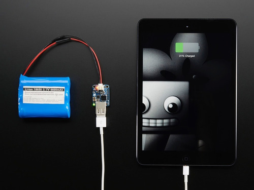 Imagen 4 de 5 de Adafruit Powerboost 1000 Amplifica Voltaje 5v Out Desde 1.8v