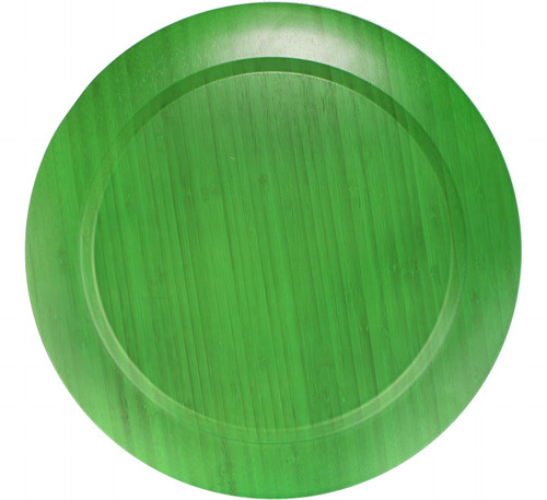 Juego De Platos Vajilla Bambú 4 Piezas 33 Cm Redondo 4066040