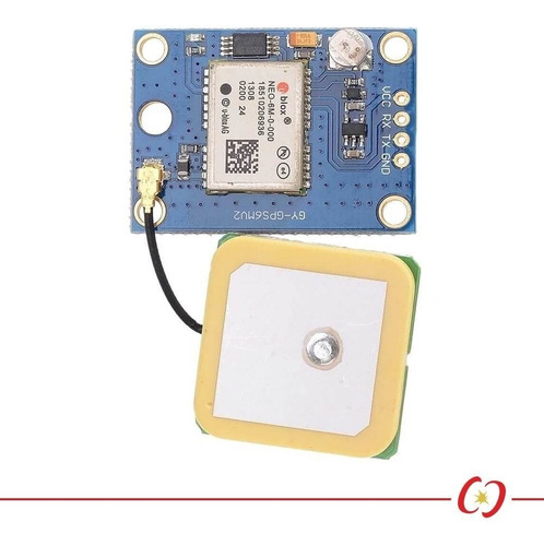 Módulo Gps Ublox Neo-6m Gy-gps6mv2 Com Antena Cerâmica
