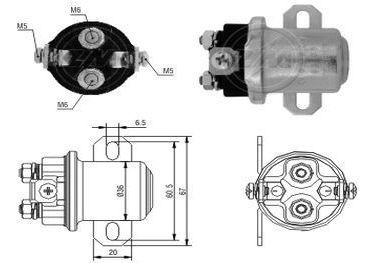 Solenoide Delco Mercedes Benz  Auxiliar 24v