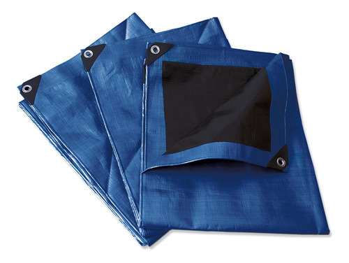Lona Reforzada Resistente Azul 6 X 12m Polietileno Surtek LR6X12A