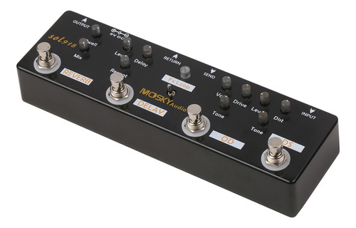 Pedal De Efectos Para Productos Audio Multi Mosky 5 En 1 Sol